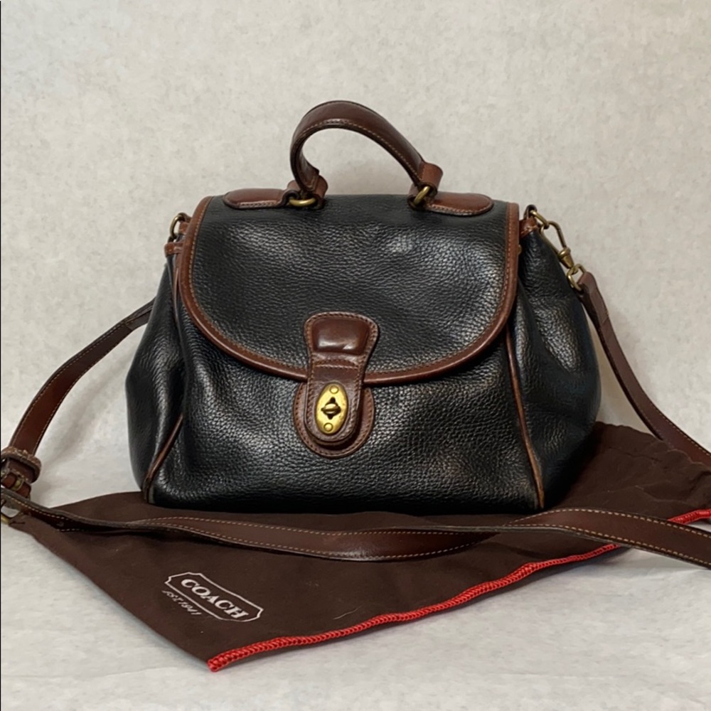 Vintage Coach Leather Crossbody Bag